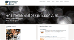 Desktop Screenshot of consorcioferialdelperu.com