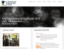 Tablet Screenshot of consorcioferialdelperu.com